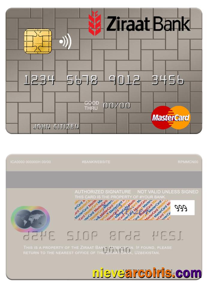 Uzbekistan Ziraat Bank mastercard